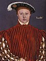 Q83229Eduard VI van Engelandin de jaren veertig van de 16e eeuw(Schilderij: naar Hans Holbein de jonge)geboren op 12 oktober 1537overleden op 6 juli 1553