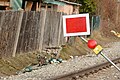 * Nomination After the train accident in Ebenhausen from Feb 14, 2022 - warning sign on the site of the damaged tracks --Kritzolina 18:41, 19 February 2022 (UTC) * Promotion  Support Good quality. --Ermell 20:45, 19 February 2022 (UTC)