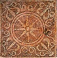 Mosaic depicting the Macedonian sun, Ai Khanoum, 2nd century BC.