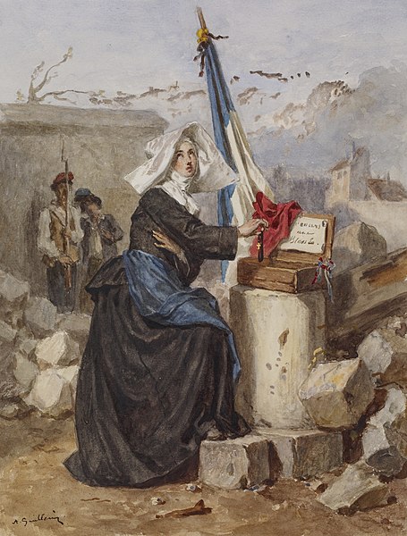 File:Alexandre-Marie Guillemin - Aid for the Wounded (Sister of Charity) - Walters 371413.jpg