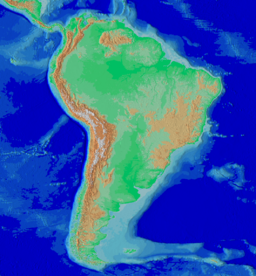 Anderna ligger i stort sett parallellt med hela Sydamerikas västkust