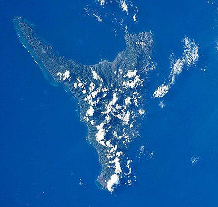 Anjouan seen from the ISS.