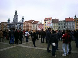 Anti-communist demonstration in České Budějovice 17 November 2012 (1).jpg