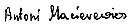 Signature d'Antoni Macierewicz