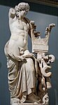 Apollo kitharoidos, marmor, romersk skulptur på British Museum från 100-talet efter Kristus, ursprungligen i Apollotemplet i Kyrene