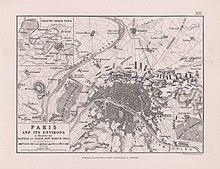 1814 (Archibald Alison, Paris and its environs, to illustrate the Battle of Paris, 30 March 1814)