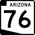 State Route 76 marker