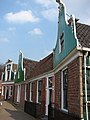 Arnhem'de Hollanda Açıkhava Müzesi'ndeki eski kucuk şehir esnafı ve işçilerin evleri