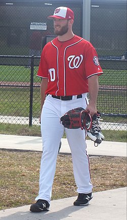 Austin Lance Adams with the Washington Nationals in 2017 spring training.jpg