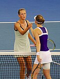 Thumbnail for File:Azarenka Safarova Brisbane 2009.jpg