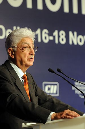 Azim Premji, CEO of India's 3rd largest IT company Wipro Technologies and the 5th richest man in India with an estimated fortune of US$17.1 billion[297]