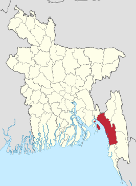 Kaart van Chittagong