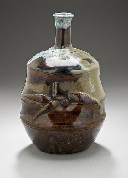 File:Bamboo-shaped Sake Bottle (tokkuri) LACMA M.2007.226.16.jpg