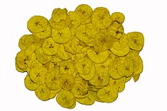 Dried banana chips