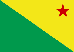 Reverso de la bandera de Acre.