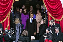 Barack Obamas andra presidentinstallation, 2013. Pete är den tredje personen från höger.