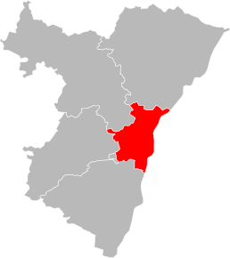 Arondismentul Strasbourg în cadrul departamentului Bas-Rhin