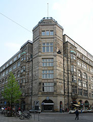 Baumwollbörse in Bremen aus Weißem Mainsandstein
