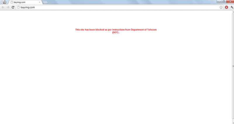File:Bayimg.com blocked by orders of Department of Telecom on BSNL broadband network.png