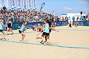 Deutsch: Deutsche Beachhandball-Meisterschaften 2022; Tag 3: 7. August 2022 – Frauen,Finale, Beach Bazis Schleissheim – Minga Turtles Ismaning 2:1 (20:26, 24:20, 8:6) English: German Beach handball Championships; Day 3: 7 August 2022 – Women Final – Beach Bazis Schleissheim Vs Minga Turtles Ismaning 2:1 (20:26, 24:20, 8:6)