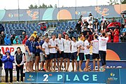 Deutsch: Beachhandball Europameisterschaften 2019 (Beach handball Euro); Tag 6: 7. Juli 2019 – Siegerehrungen English: Beach handball Euro; Day 6: 7 July 2019 – Medal ceremony