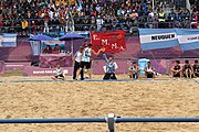 Deutsch: Beachhandball bei den Olympischen Jugendspielen 2018; Tag 5, 10. November 2018; Jungen, Hauptrunde - Thailand-Argentinien 2:1 English: Beach handball at the 2018 Summer Youth Olympics at 11 October 2018 – Boys Main Round – Thailand-Argentina 2:1