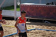 Deutsch: Beachhandball bei den Olympischen Jugendspielen 2018; Tag 4, 10. Oktober 2018; Jungs, Vorrunde, Gruppe A - Spanien-Venezuela 2:0 English: Beach handball at the 2018 Summer Youth Olympics at 10 October 2018 – Boys Preliminary Round Group A – Spain-Venezuela 2:0