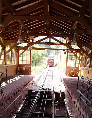 <span class="mw-page-title-main">Heidelberger Bergbahn</span> Two section funicular railway in the city of Heidelberg, Germany