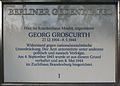 Gedenktafel für de:Georg Groscurth