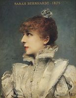 Sarah Bernhardt nga Louise Abbema