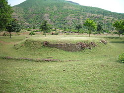 Ruins of the stupa of Bharhut