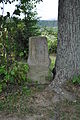 English: Stone near road from Bukowiec to Beniowa Polski: Kamień pokoutny przy drodze łączącej Bukowiec z Beniową