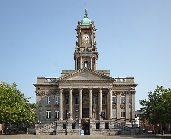 Birkenhead Town Hall, completed 1887.