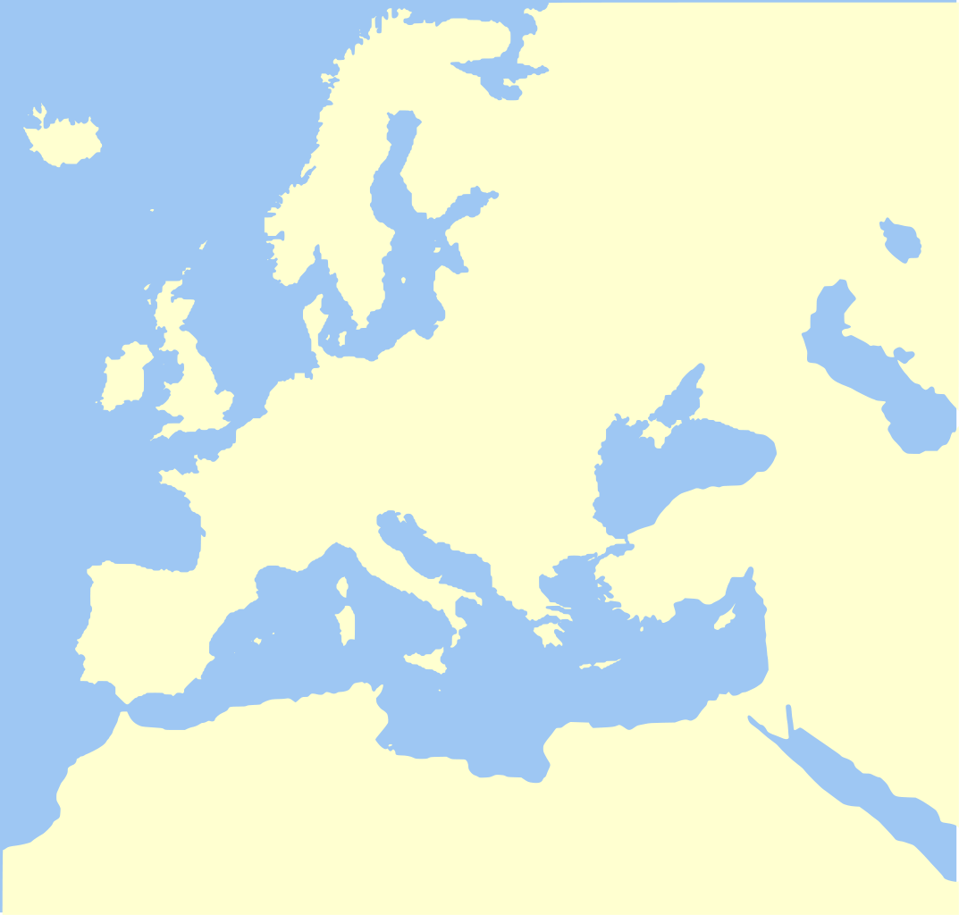 Blank Map Of Europe During The Crusades