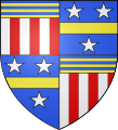 Blason de la ville de Ménoire (armes des Geoffre de Chabrignac et des Peyrat de Jugeals).