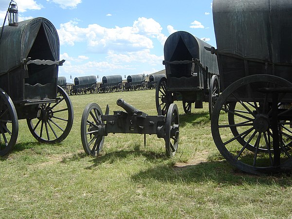 Laager at the Blood River Memorial