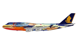 Singapore Airlines's 9V-SPK was a special 747-400 along with another aircraft as they were painted in a special scheme that promoted their new business class. This one crashed on October 31, 2000, 11 months after the end of the 20th Century (December 31 1999)