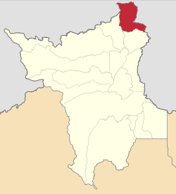 Localização de Uiramutã em Roraima