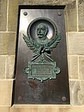 Bronze plate in honor of Count von Taubenheim (part of the SG "Kursaal with Kurpark and Kursaal complex")