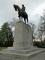 Albert I atlı heykeli, Bruges