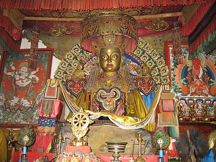 Buddha statue in the Erdene Zuu Monastery, Karakorum