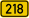 Bundesstraße 218 number.svg