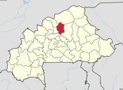 Provinssin sijainti Burkina Fasossa
