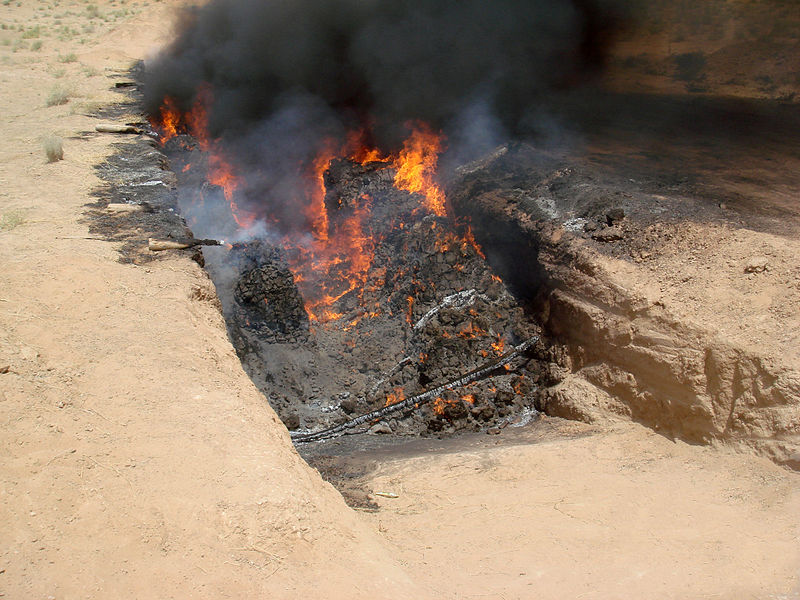 File:Burning hashish seized in Operation Albatross 2.jpg