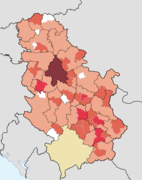 Szerbia fertőzöttsége