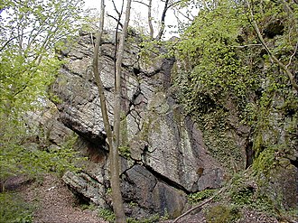 The Caillou-qui-bique, located in Angre Woods Caillou qui bique.jpg