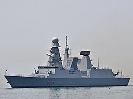 Italian Horizon-class destroyer Caio Duilio equipped with the PAAMS(E) integrated anti-aircraft warfare system