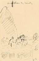 Каміль Піссарро. «Скирдування». 1900