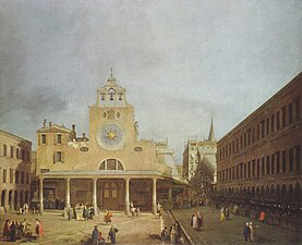 Le Campo S. Giacometto di Rialto à Venise 1725-1726, Canaletto