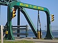 Đi vào đảo Cape Breton từ Canso Causeway.